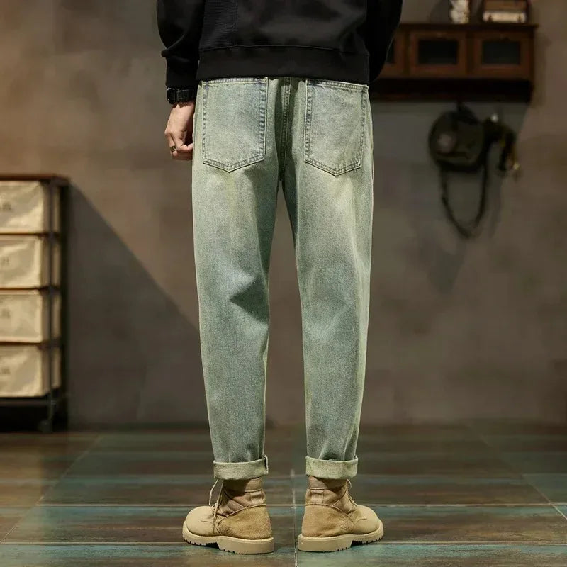 Heritage Relaxed Denim Cargo Pants