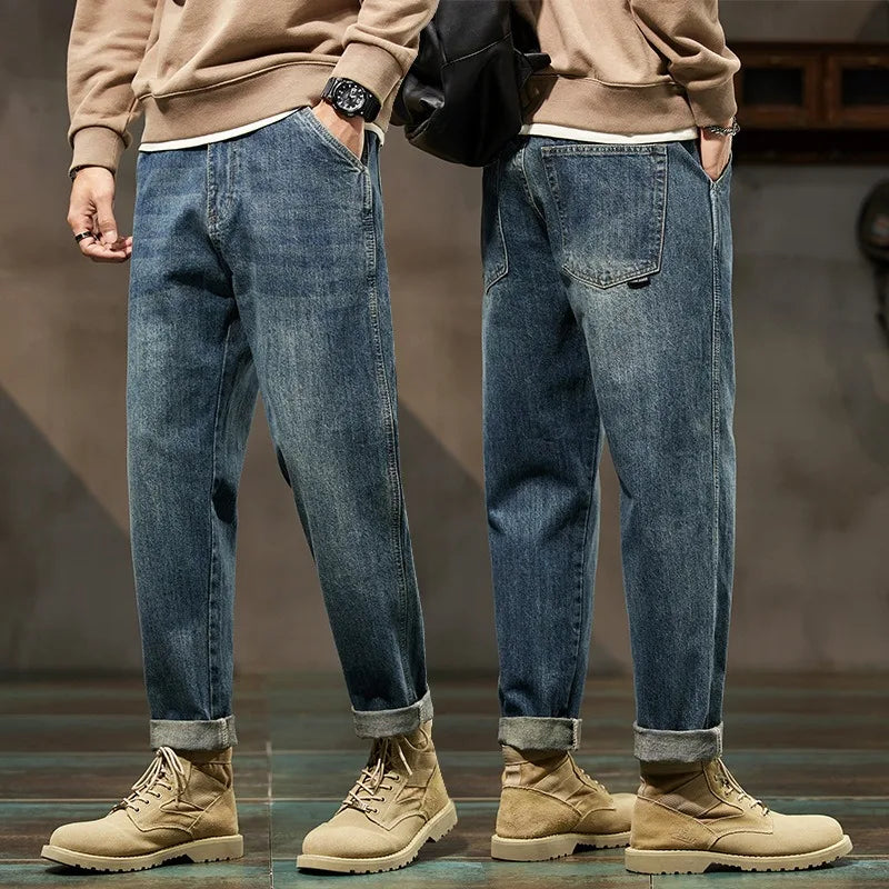 Heritage Relaxed Denim Cargo Pants