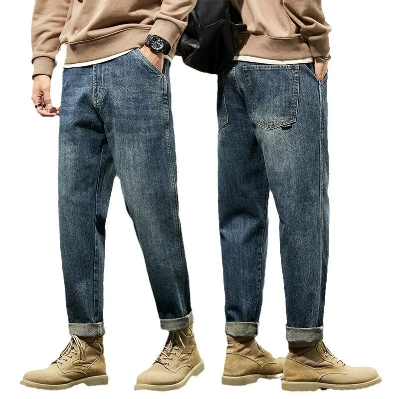 Heritage Relaxed Denim Cargo Pants