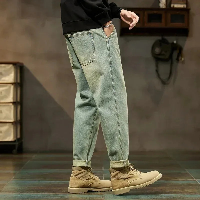 Heritage Relaxed Denim Cargo Pants
