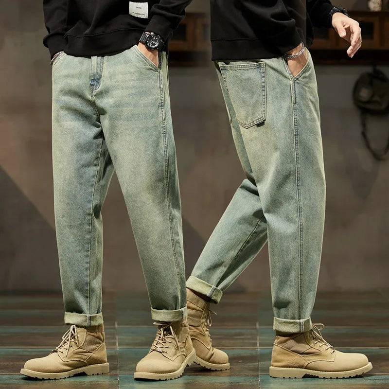 Heritage Relaxed Denim Cargo Pants